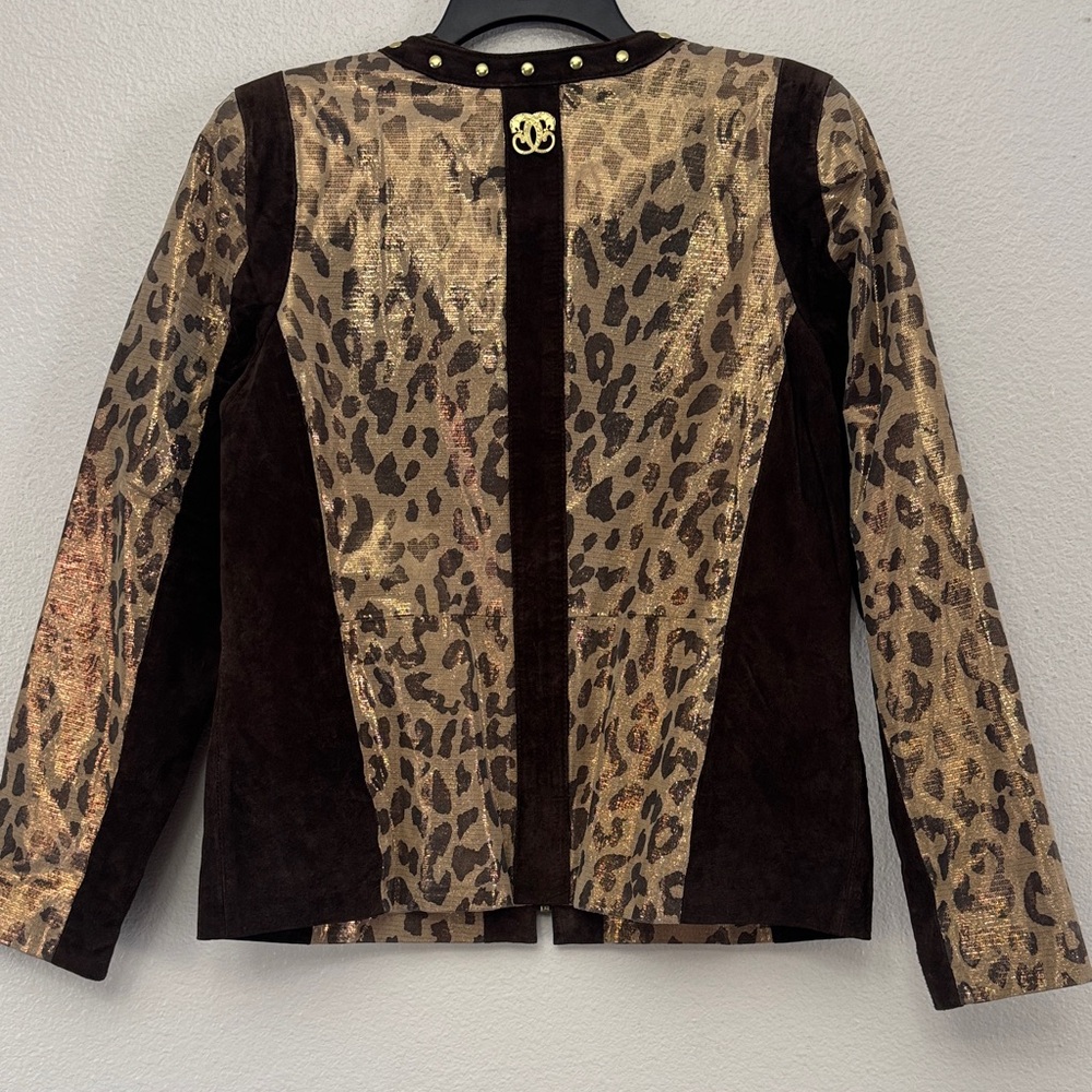Sharif Sueded Leather Jacket Size Large EUC - Picture 8 of 12